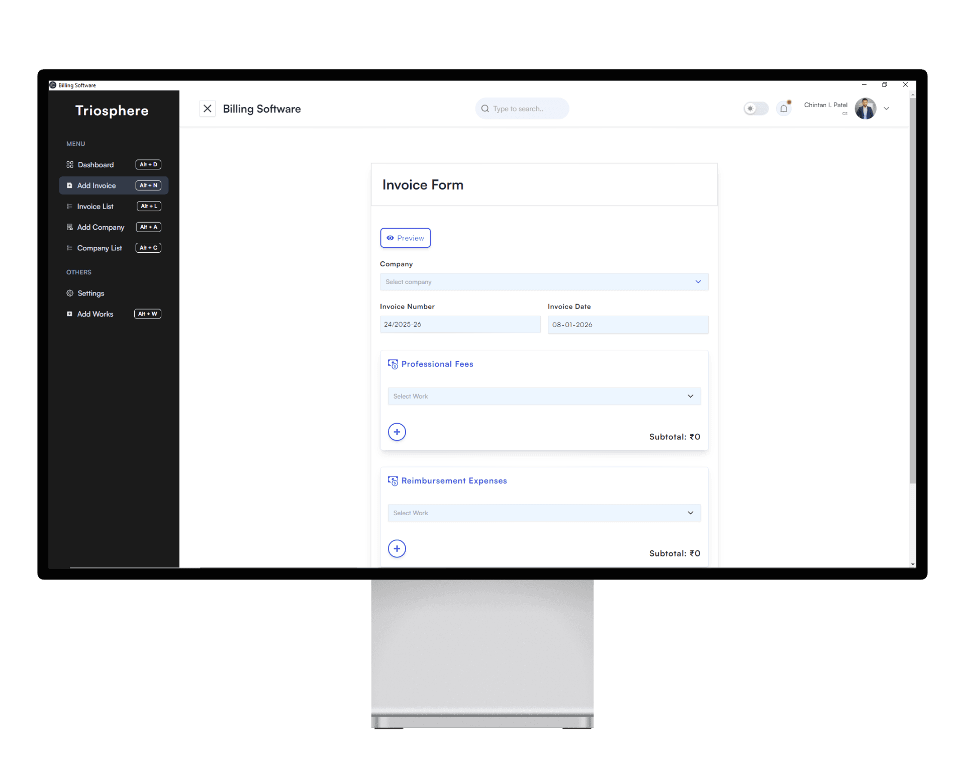 Intelligent Bill Creation Workflow