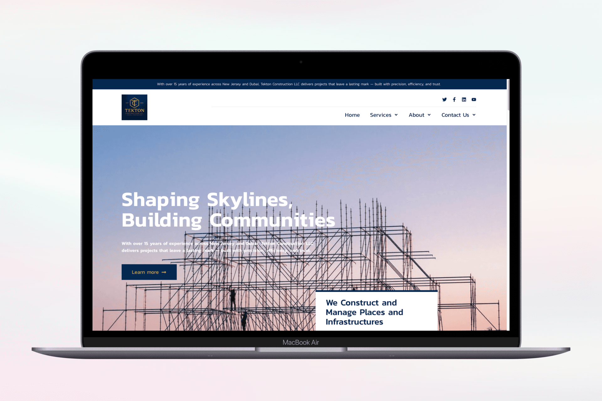 Tekton Construction - A Modern Digital Presence for a Global Builder
